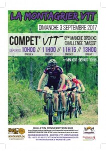 7ème MANCHE DUCHALLENGE MASSI OPEN XC  LE 4 SEPTEMBRE A MONTAGRIER (24)