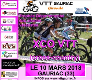 XCO JEUNES GAURIAC Samedi 10 mars 2018