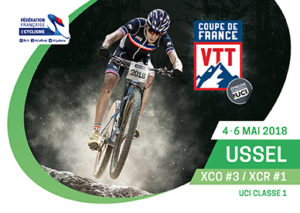 3éme MANCHE DE LA COUPE DE FRANCE VTT XCO A USSEL (19), Les 4, 5 et 6 mai 2018