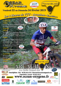 3H00 VTT D’ARCACHON 23 ET 24 FEVRIER