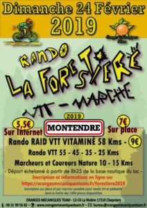 RANDO VTT LA FORESTIERE DIMANCHE 24 FEVRIER A MONTENDRE (17)