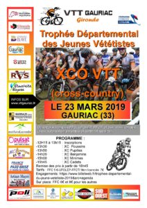 VTT XCO JEUNES GAURIAC Samedi 23 mars 2019