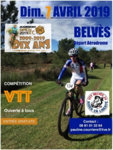 3ème MANCHE DU MASSI OPEN XChallenge BELVES (24) DIMANCHE 7 AVRIL 2019