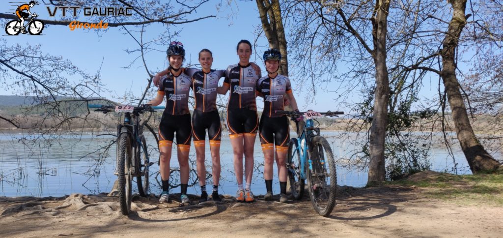 Nos 4 féminines du Team VTT Gauriac pour la saison 2019