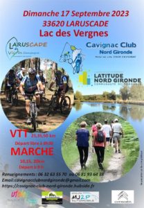 RANDONNEE VTT DU LAC DES VERGNES A LARUSCADE