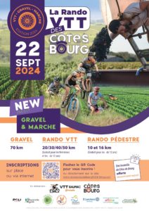 LES RANDONNEES VTT, GRAVEL, MARCHE DES CÔTES DE BOURG DIMANCHE 22 SEPTEMBRE 2024