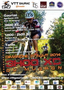 3 heures XC au Mugron 2014 (33 Gauriac) & Résultats